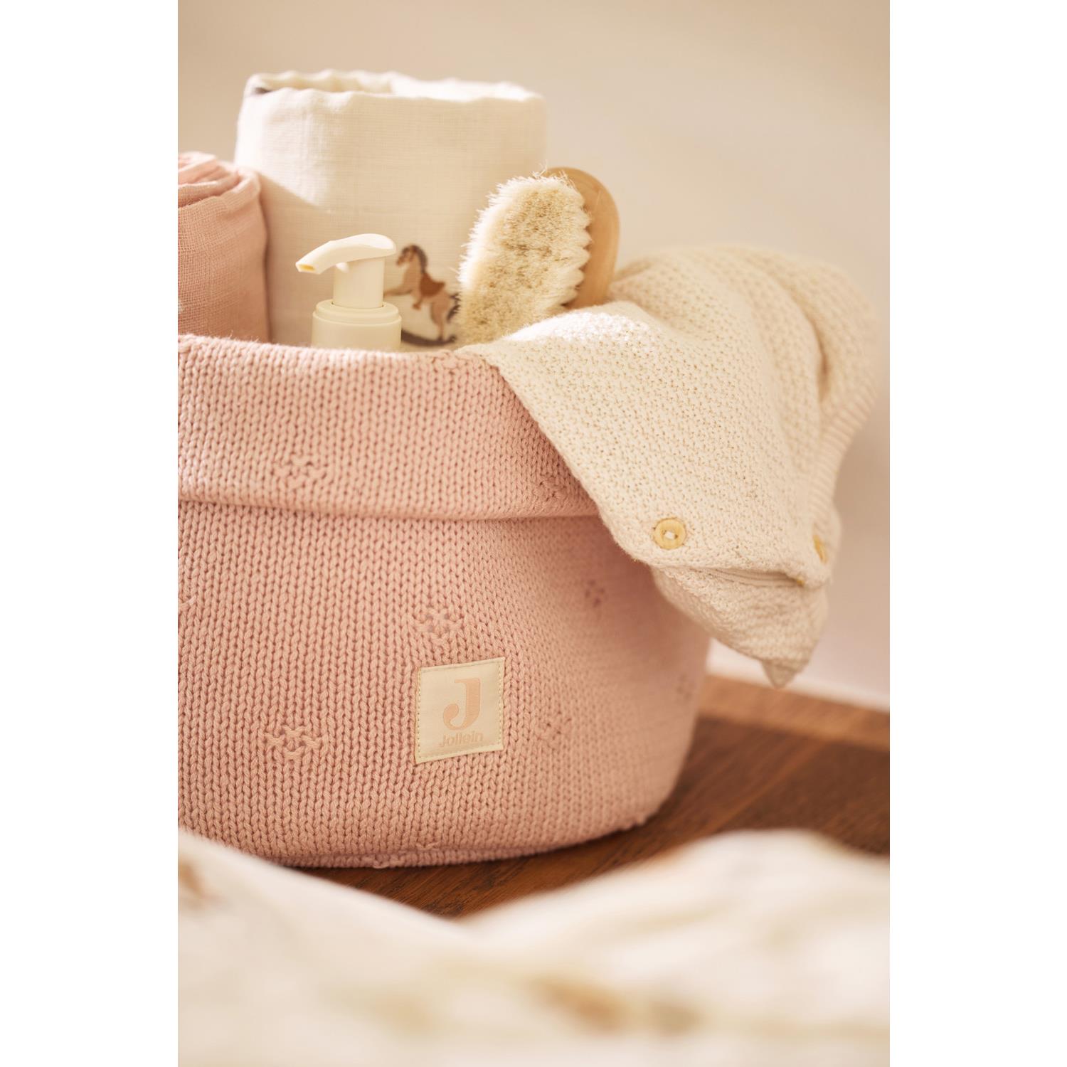 Panier de rangement Cosy Knit ROSE Jollein