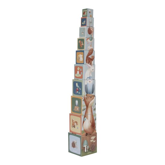 Little Dutch Cubes à empiler en carton FSC Forest Friends 