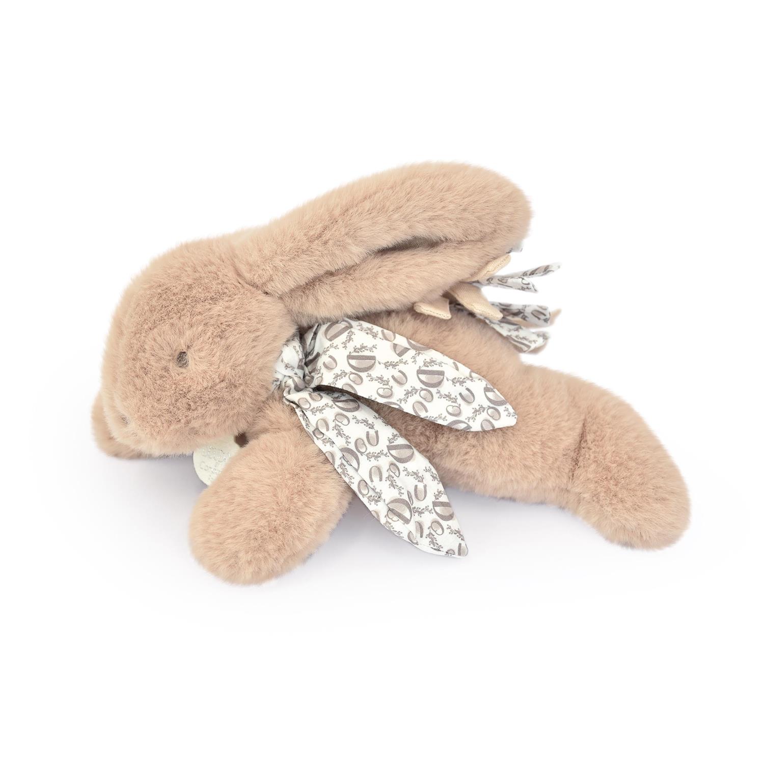 Doudou & Compagnie - Peluche petit lapin pantin BEIGE Doudou & Compagnie