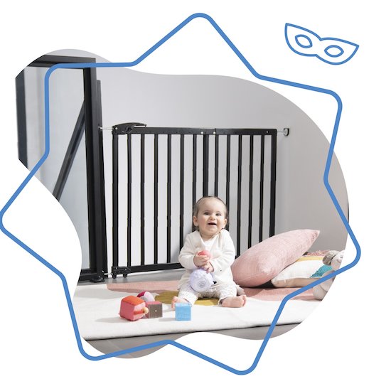 Barrière bébé de sécurité, portail pour empêcher bébé de passer : adbb