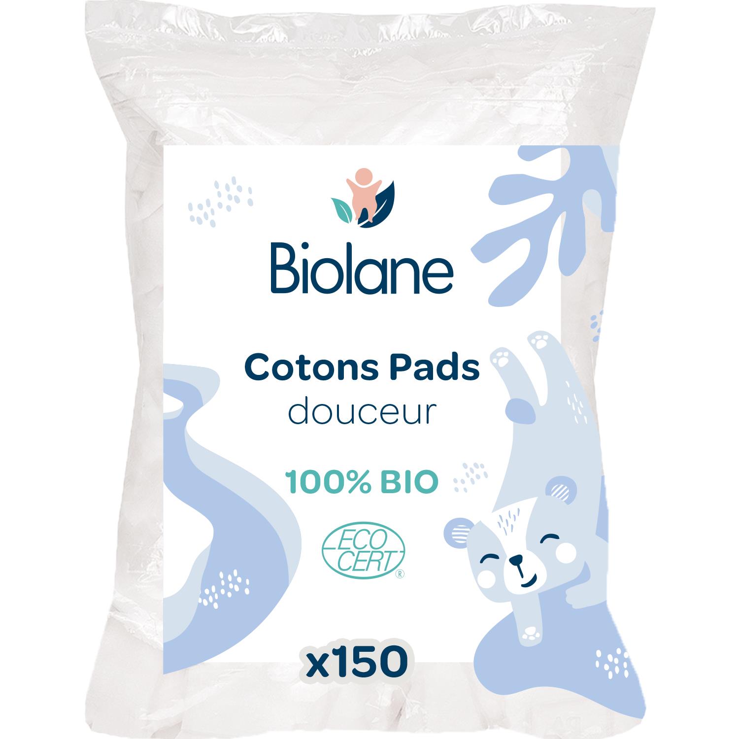 Cotons Pads Bio MULTICOLORE Biolane