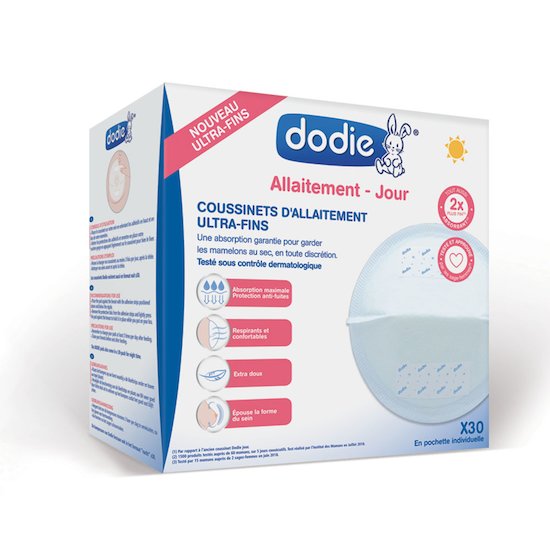 Dodie Coussinets allaitement ultra-fins Jour Blanc x30