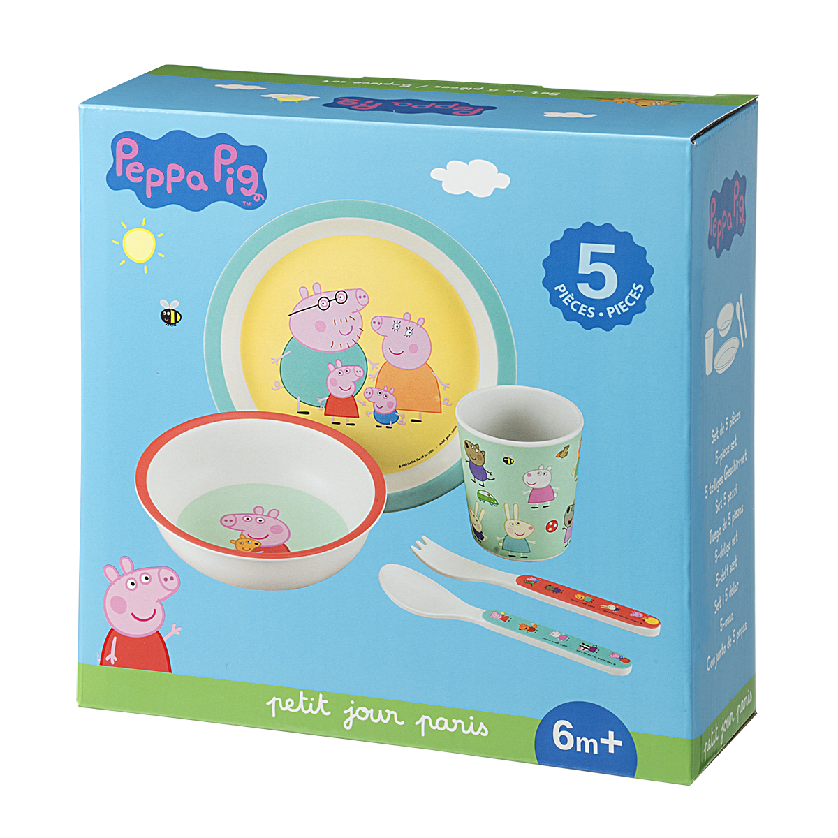 Coffret cadeau - 5 pièces Peppa Pig MULTICOLORE petit jour paris