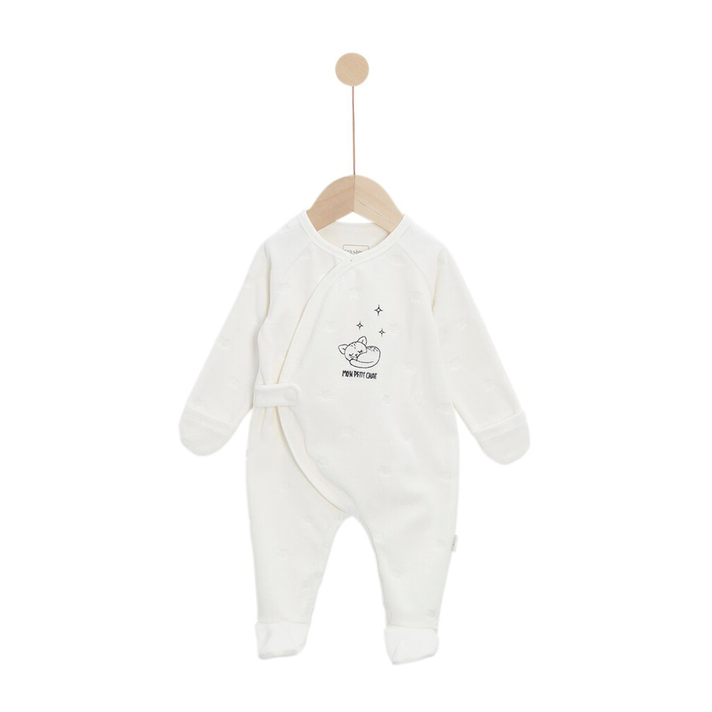 P’tit bisou - Pyjama Mon Trousseau Chaton BLANC P’tit bisou