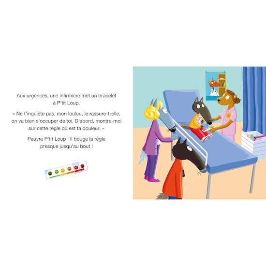 Auzou Livre P'tit Loup va à l'hôpital Multicolore  Auzou Livre P'tit Loup va à l'hôpital Multicolore