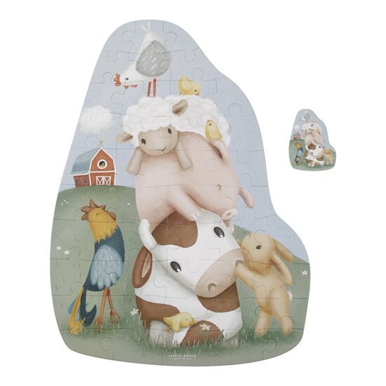 Little Dutch Puzzle de sol en carton FSC Little Farm 