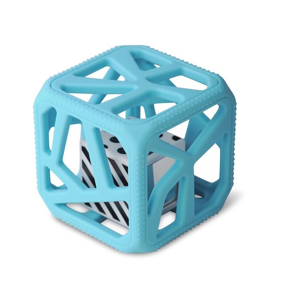 Malarkey kids Hochet cube de dentition Bleu Clair 