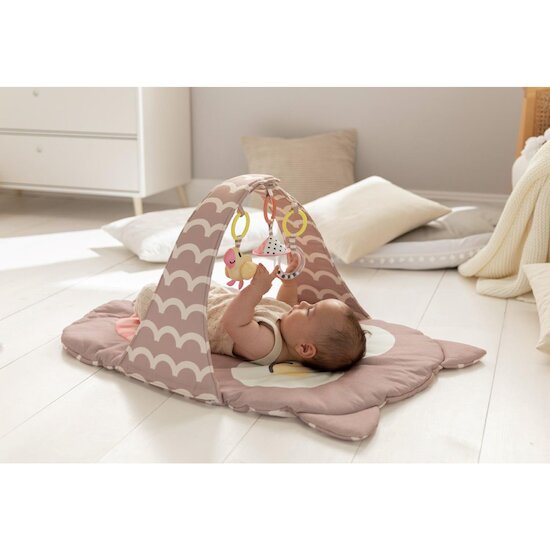 Hape Tapis d'éveil pliable chouette Rose  Hape Tapis d'éveil pliable chouette Rose