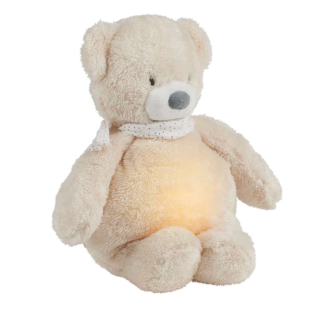 Mini ours en peluche blanc mignon avec écharpe, pendentif suspendu