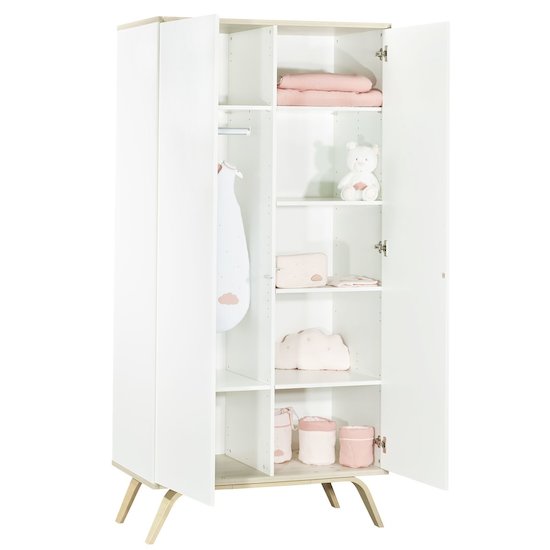 Sauthon Armoire 2 portes Serena Blanc  Sauthon Armoire 2 portes Serena Blanc