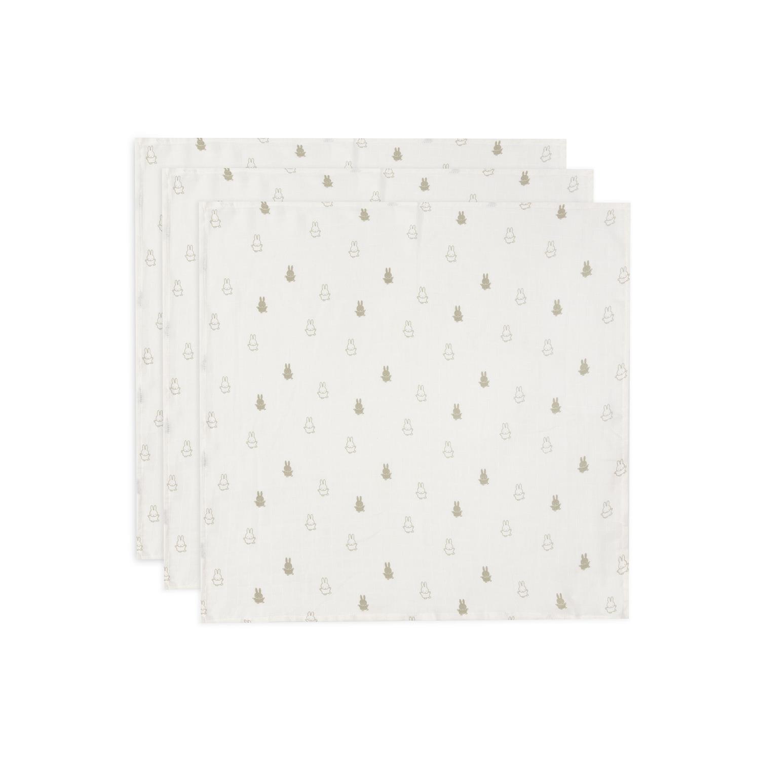 Jollein - Lot de 3 Langes gaze de coton small Miffy VERT Jollein