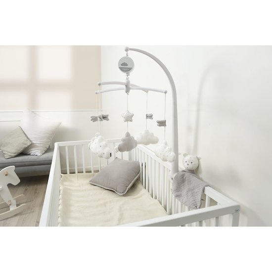 Sauthon Mobile musical Lily grey Gris Clair  Sauthon Mobile musical Lily grey Gris Clair