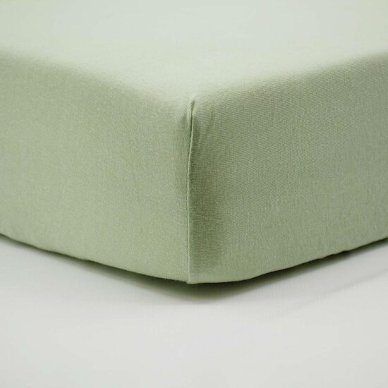 BabyCalin Lot de 2 Draps Housse Jersey  Montgolfières/vert 60x120 cm