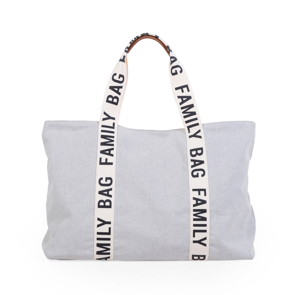 Childhome - Sac à langer Family Bag signature canvas BLANC Childhome