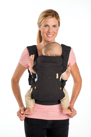 Infantino Porte bébé Flip 4-en-1 Denim Noir et Or 