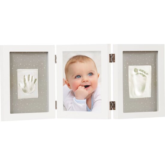 Dooky Triple cadre avec boîte à souvenirs blanc 52x22 cm Dooky Triple cadre avec boîte à souvenirs blanc 52x22 cm
