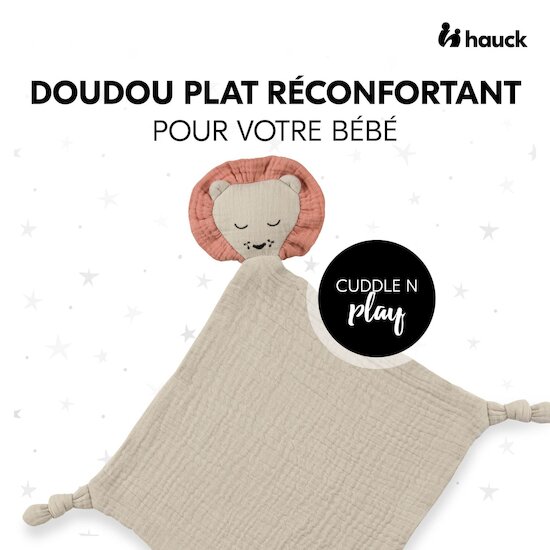 Hauck Doudou Bebe Cuddle N Play Lion Beige 