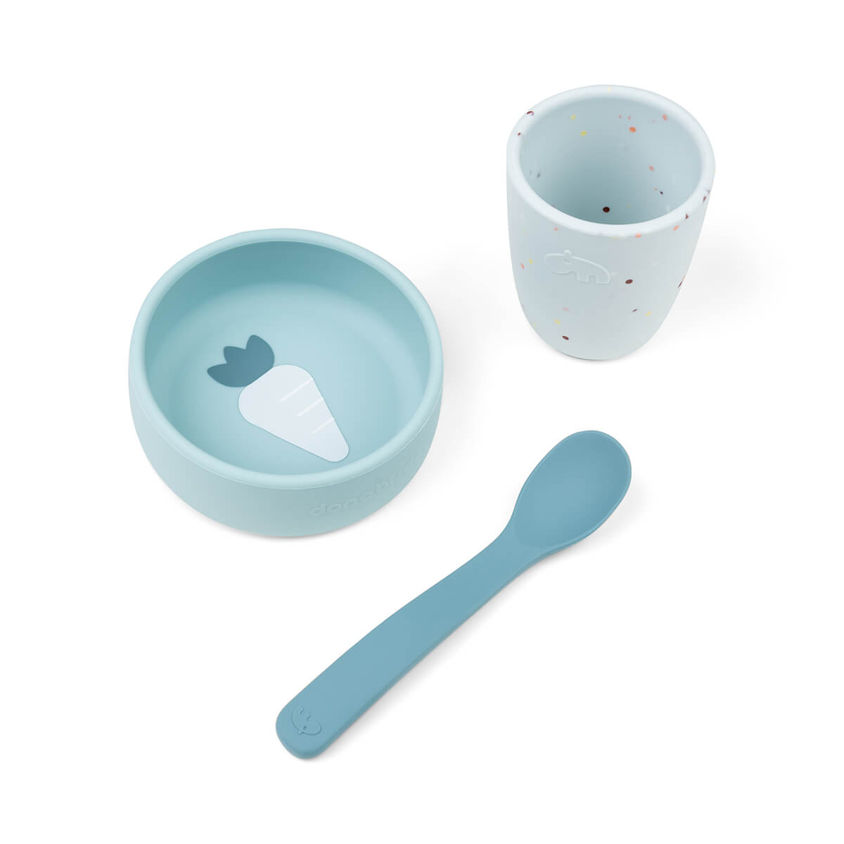 Coffret premier repas en silicone BLEU Done by Deer