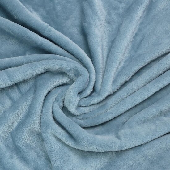 Trois Kilos Sept Couverture flanelle Bleu Canard 80x100 cm Trois Kilos Sept Couverture flanelle Bleu Canard 80x100 cm