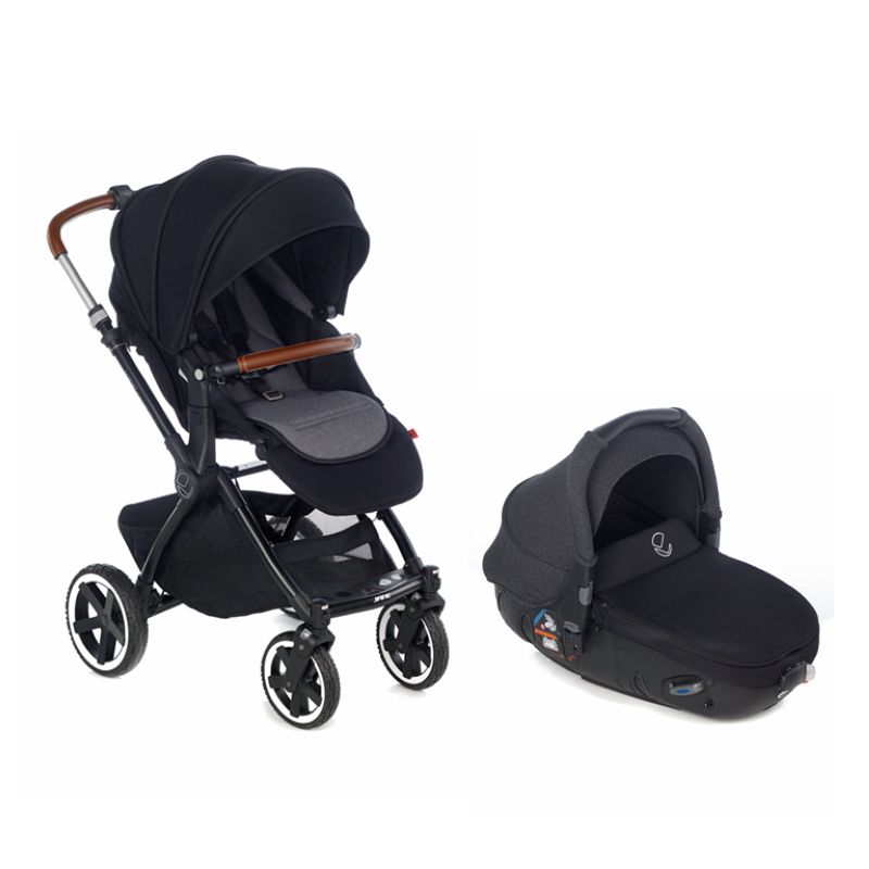 Duo poussette Crosslight avec nacelle Matrix light 2 NOIR Jané