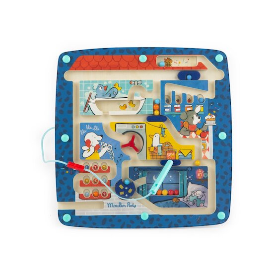 Moulin Roty Labyrinthe magnétique Puce & Pilou Multicolore 