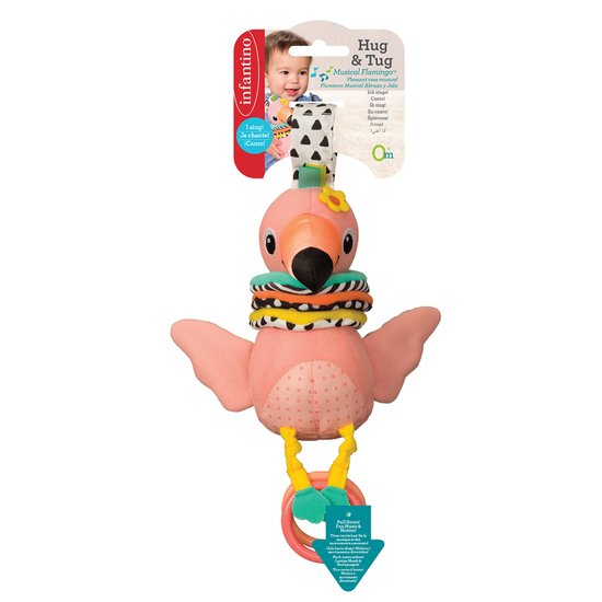 Infantino Flamant rose musical  