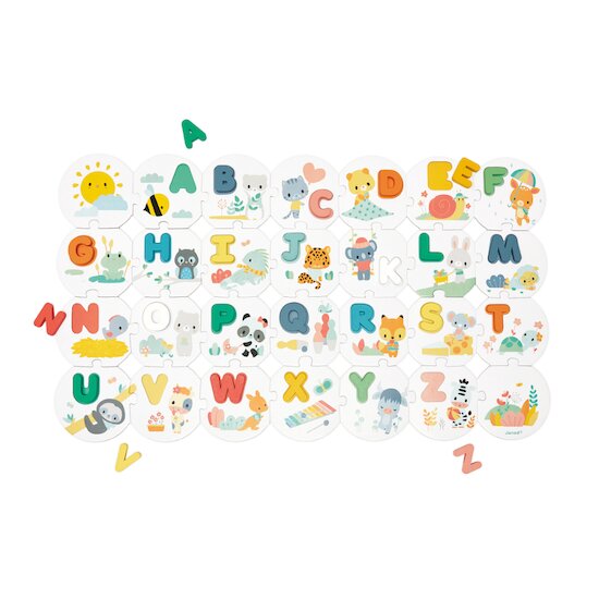 Janod Puzzle mon premier alphabet Pure 