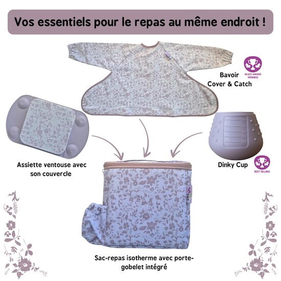 Tidy tot Coffret repas Fleur de Jardin Rose 