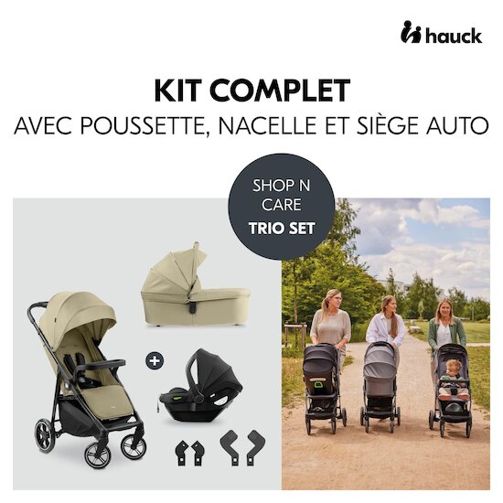 Hauck Pack poussette Shop N Care Trio Olive  Hauck Pack poussette Shop N Care Trio Olive