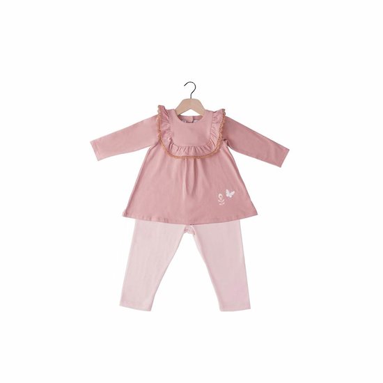 Marèse Robe et leggings Tendre Botanique rose 