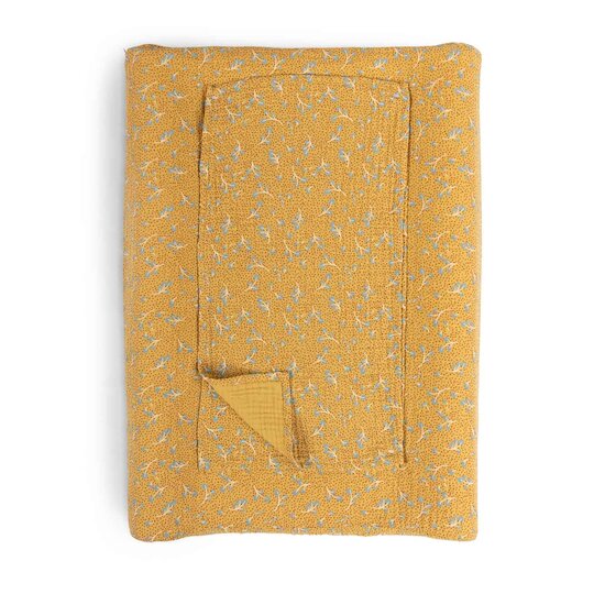 Moulin Roty Matelas à langer Trois petits lapins Ocre 50x70 cm