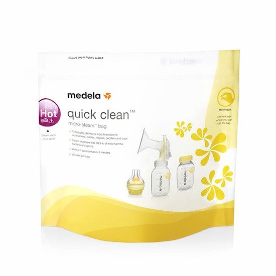 Medela Sachet de stérilisation Quick Clean pour nettoyage au micro-ondes  