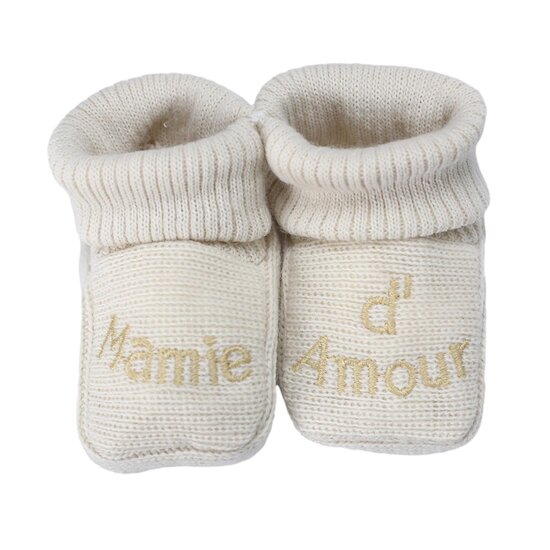 Trois Kilos Sept Chaussons Mamie d'amour Multicolore Naissance Trois Kilos Sept Chaussons Mamie d'amour Multicolore Naissance