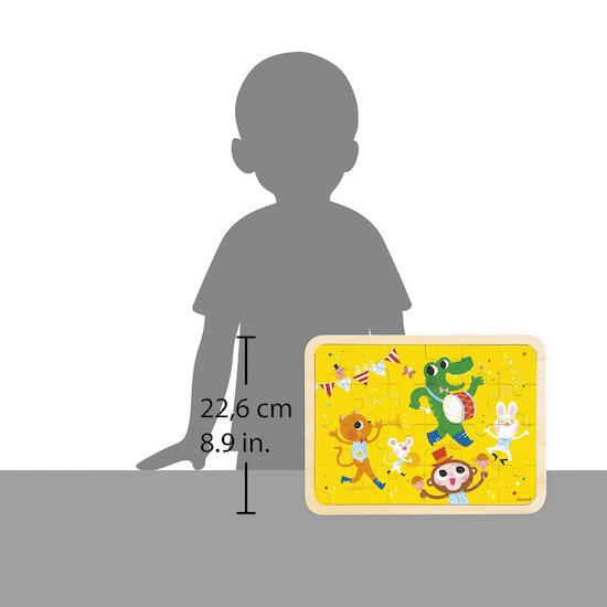 Janod Puzzle C'est la Fête Jaune 
