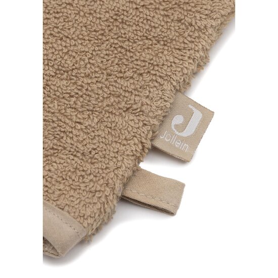 Jollein Gant de Toilette Éponge Diego Biscuit  Jollein Gant de Toilette Éponge Diego Biscuit