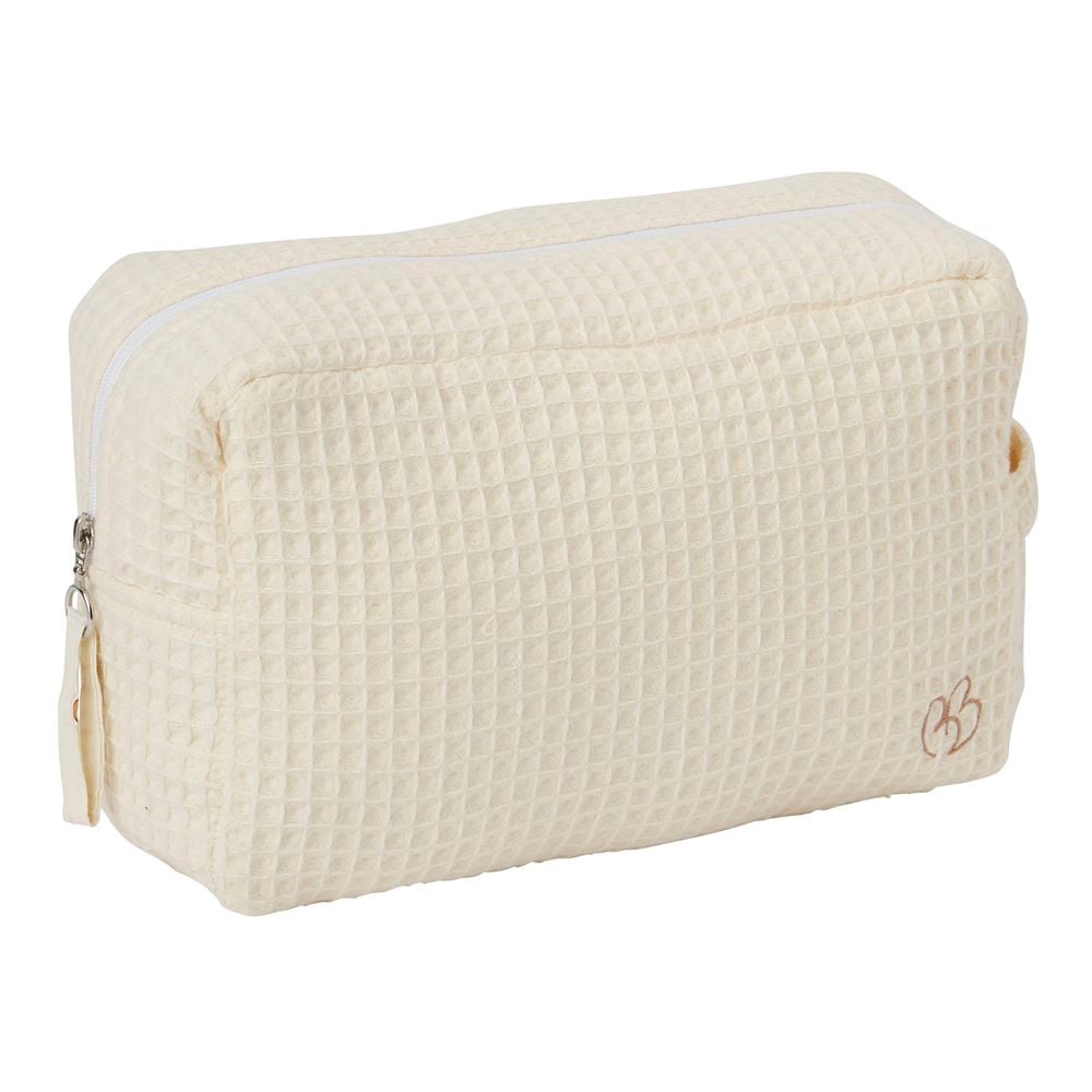 Trousse de toilette en nid d'abeille BEIGE BB&Co