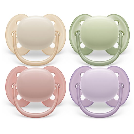 Philips Avent 2 Sucettes Ultra douce Multicolore 0-6 mois