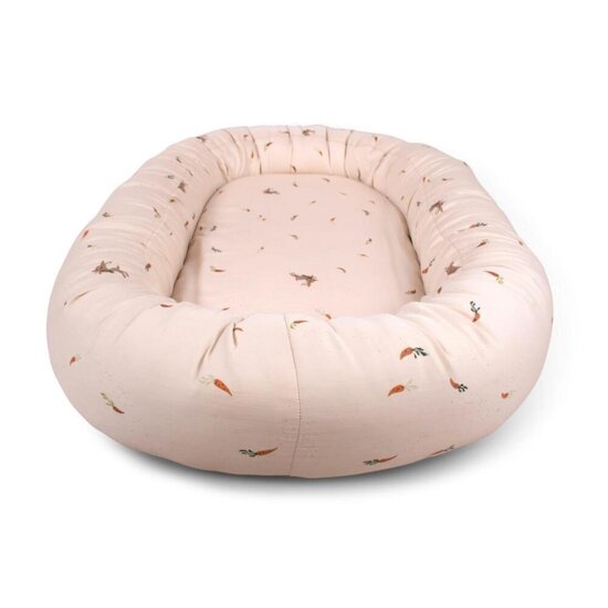 Filibabba Cocon en coton bio Lapin Multicolore  Filibabba Cocon en coton bio Lapin Multicolore