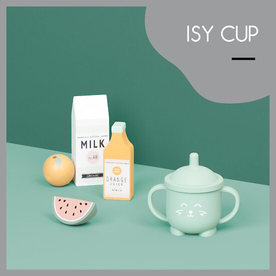 Babymoov Tasse à paille silicone Isy Orange  Babymoov Tasse à paille silicone Isy Orange