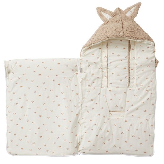 BB&Co Nid d'ange en sherpa ourson doublé coton Arc En Ciel 0-6 mois BB&Co Nid d'ange en sherpa ourson doublé coton Arc En Ciel 0-6 mois