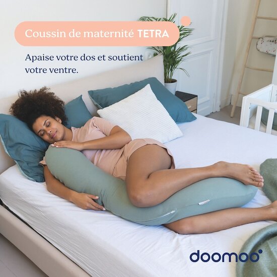 Doomoo Coussin de maternité Buddy Tetra Jersey Green 