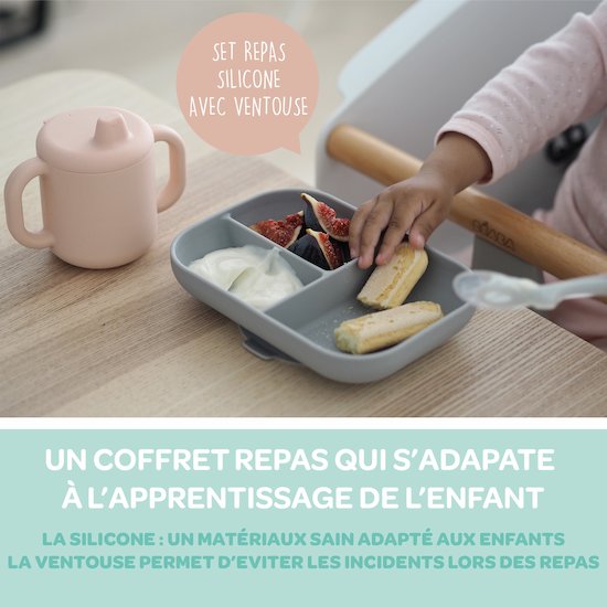 Coffret repas bébé, achat coffret ensemble de vaisselle pour bébé : adbb