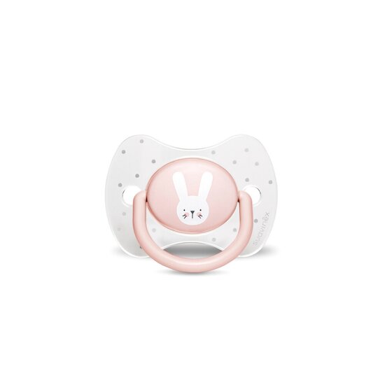 Suavinex Sucette réversible - lapin Rose 0-6 mois