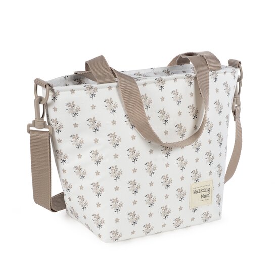 Walking Mum Sac Isotherme Botton Fleurs Beige  Walking Mum Sac Isotherme Botton Fleurs Beige