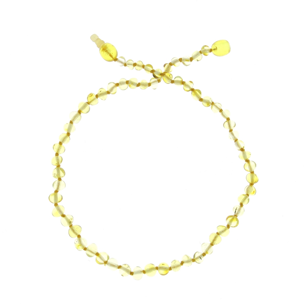 Collier ambre Baltique - forme baroque JAUNE BalticWay