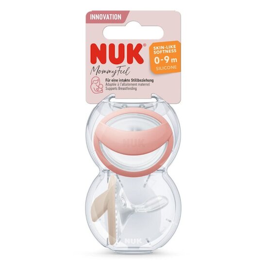 Nuk 2 Sucettes MOMMYFEEL Blush 0-6 mois