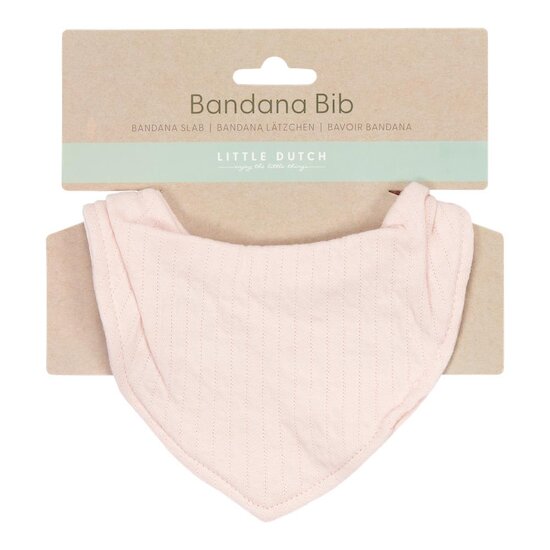Little Dutch Bavoir bandana Pure Soft Pink 