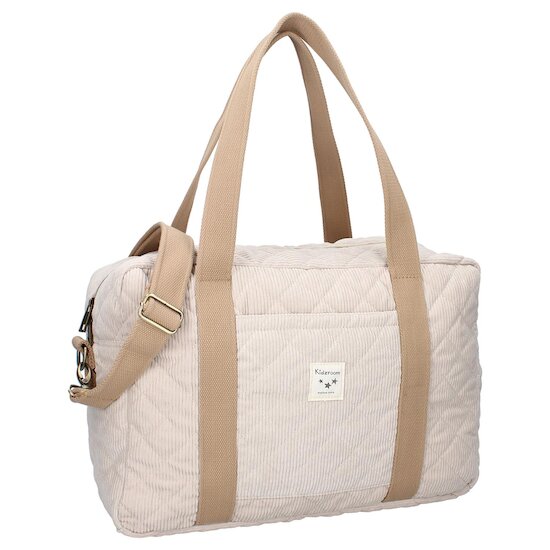 Kidzroom Sac à langer velours côtelé Écru  Kidzroom Sac à langer velours côtelé Écru