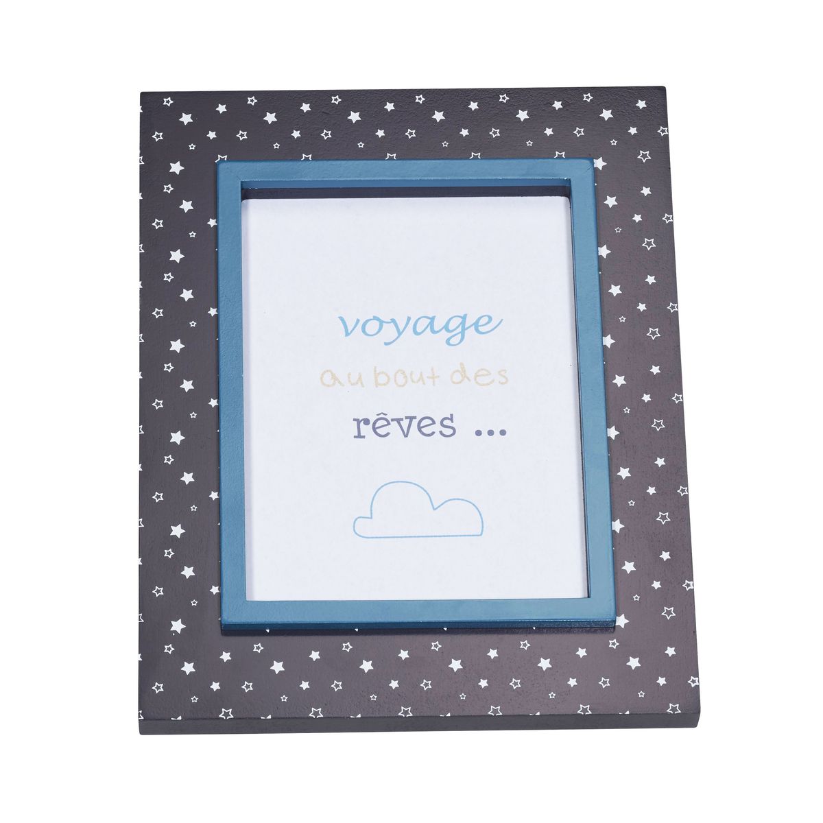 Cadre photo rectangle New Lazare BLEU Sauthon