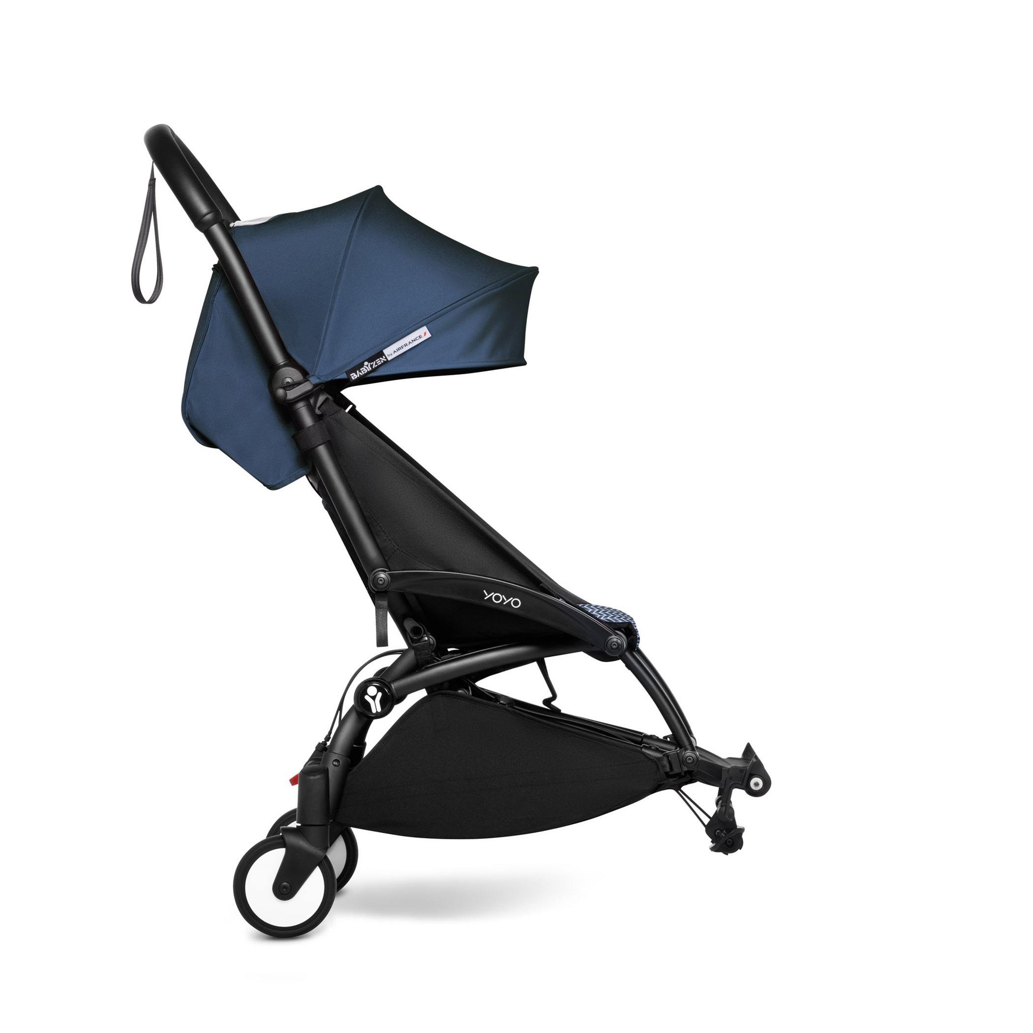 Babyzen -  Cadre poussette YOYO² Connect Noir + Pack 6+ bleu Air France  BABYZEN